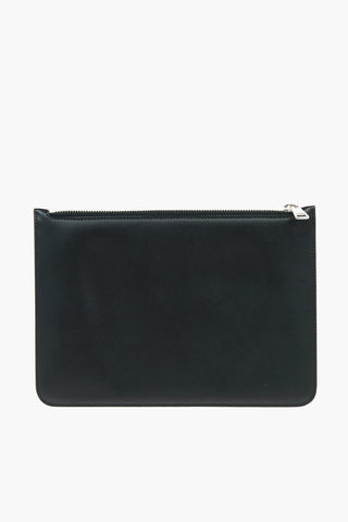 Contrasting Printed Leather FAIRISLE THUNDERBOLT Pouch