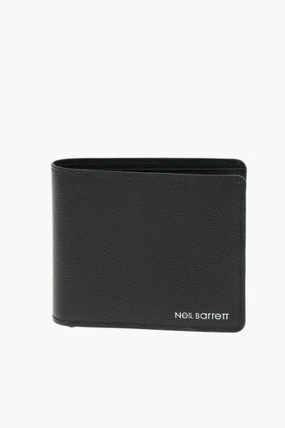 Solid Color Pebbled Leather Wallet