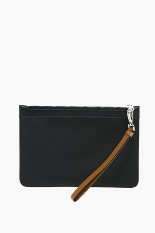Nylon And Leather Trim VARSITY Pouch with Monogram