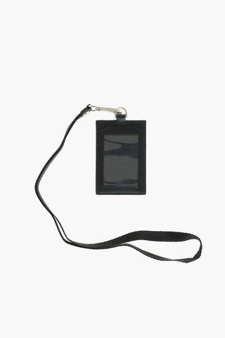 Porta Badge in Pelle con Monogram Argentato
