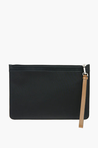 Nylon And Leather Trim VARSITY Pouch with Monogram