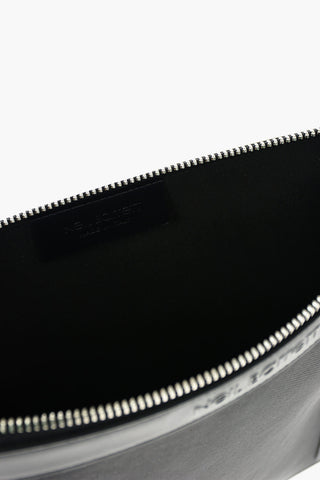 Nylon And Leather Trim VARSITY Pouch with Monogram