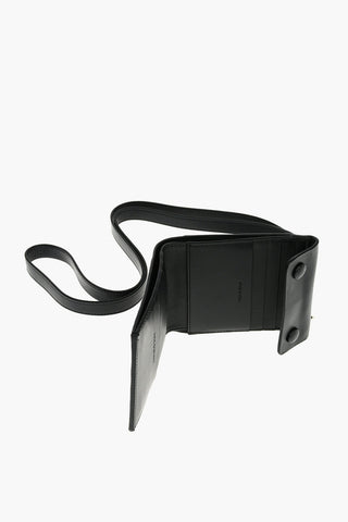 Removable Shoulder Strap Leather Wallet