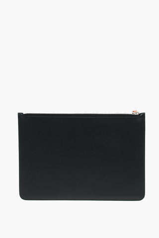 Embossed Monogram Leather SPLIT Pouch