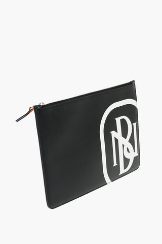 Embossed Monogram Leather SPLIT Pouch