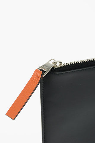 Embossed Monogram Leather SPLIT Pouch