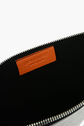 Embossed Monogram Leather SPLIT Pouch