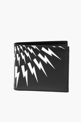Contrasting Printed Leather FAIR-ISLE THUNDERBOLT Wallet