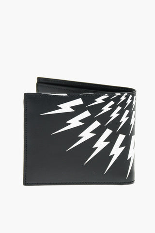 Contrasting Printed Leather FAIR-ISLE THUNDERBOLT Wallet