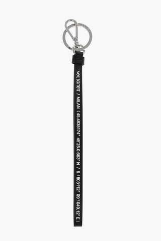 Logoed Leather Keyring