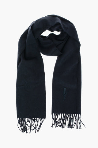 Fringed Solid Color Maxi Scarf