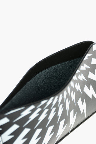 leather FAIRISLE THUNDERBOLT card holder