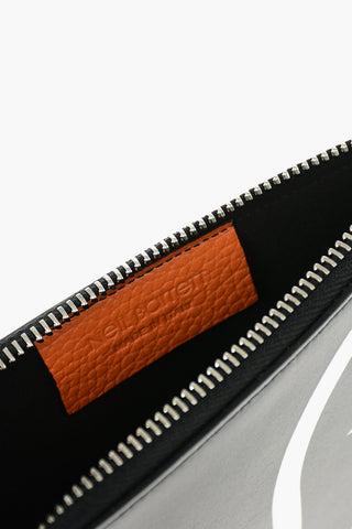 Embossed Monogram Leather SPLIT Mini Pouch