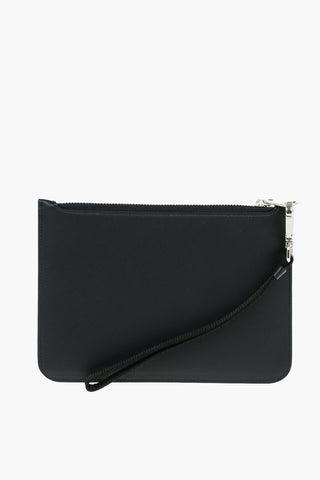 Pouch FAIRISLE THUNDERBOLT in pelle con chiusura zip