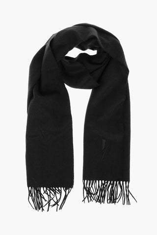 Fringed Solid Color Maxi Scarf 
