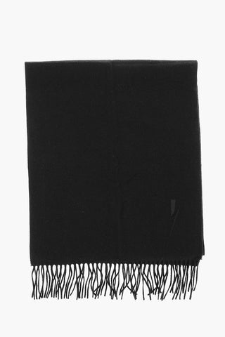 Fringed Solid Color Maxi Scarf 