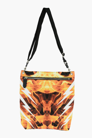 Borsa a Spalla TIGER BOLT con Stampa Fiamme