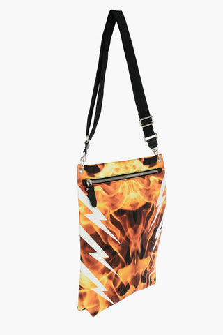 Borsa a Spalla TIGER BOLT con Stampa Fiamme
