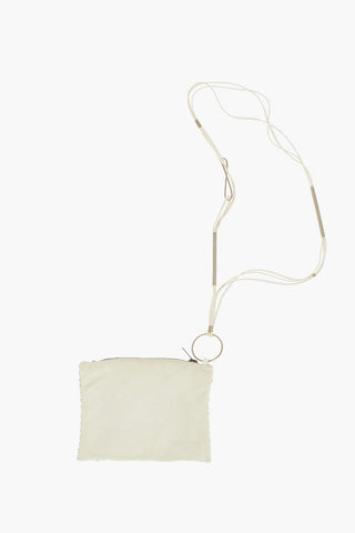 Zipped Python Leather Crossbody Bag