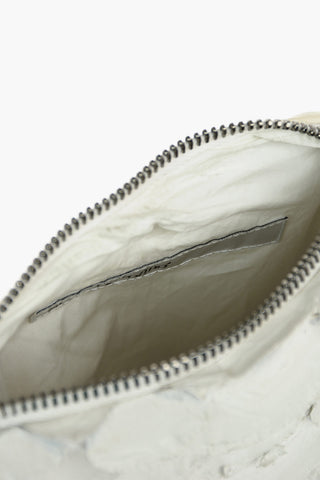 Zipped Python Leather Crossbody Bag