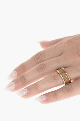 Python Detail Brass Band Ring