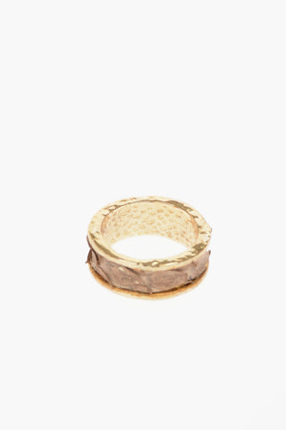 Python Detail Brass Band Ring