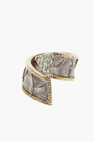 Python Detail CONTRARIE Brass Ring
