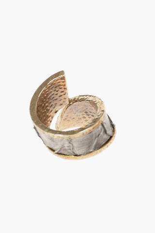 Python Detail CONTRARIE Brass Ring