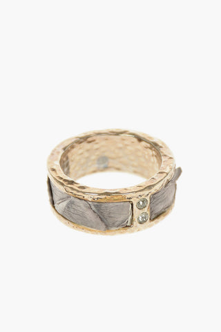 Python Detail Brass Band Ring