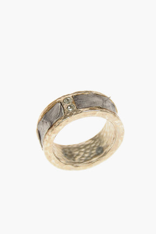 Python Detail Brass Band Ring