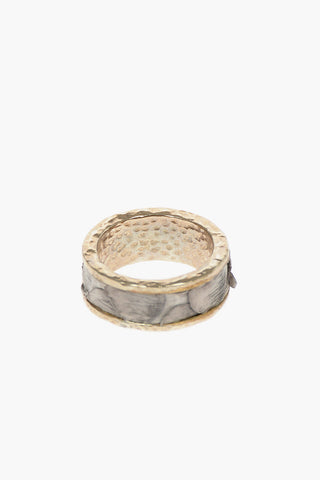 Python Detail Brass Band Ring
