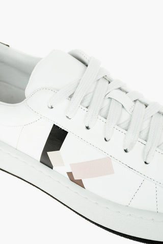 Side Print Leather Sneakers