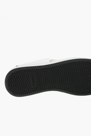 Side Print Leather Sneakers