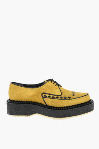 Scarpe Derby In Pelle Scamosciata Con Suola Platfrom