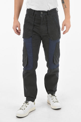 Two Tone D-ELUXERR Martingale Cargo Denims