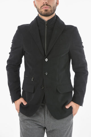 ID Removable Chester Piece IDENTITY Moleskin Blazer