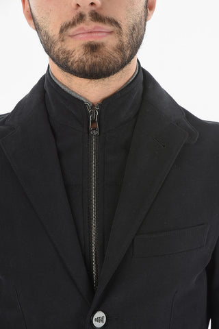 ID Removable Chester Piece IDENTITY Moleskin Blazer