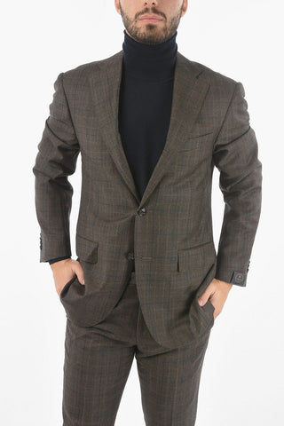 2 Button ACADEMY District Check Virgin Wool Suit