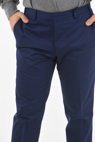 CC COLLECTION BE ELASTIC Hidden Closure Stretch Cotton Pants
