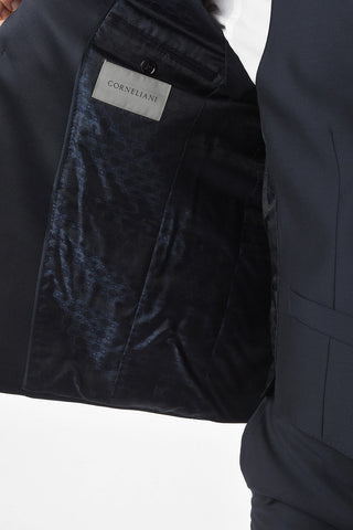 3-Piece CERIM.ACADEMY Satin Peak Lapel Suit