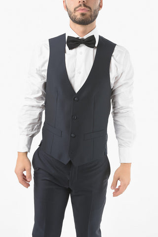 3-Piece CERIM.ACADEMY Satin Peak Lapel Suit