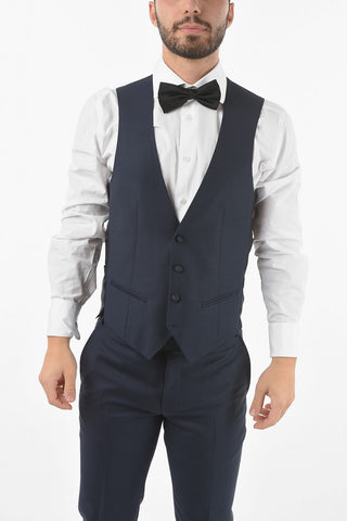 CC COLLECTION 3-Piece CERIM.RESET Satin Shawl Lapel Suit