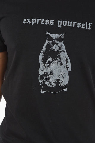 UPCYCLING Crew Neck T-INY Printed T-Shirt