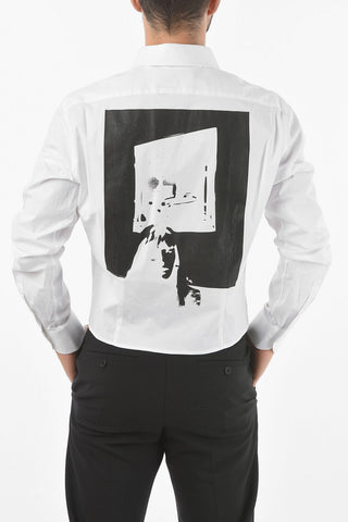 Printed THE FATAL FLAW Crop Shirt