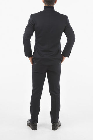NATURAL-STRETCH Abito ACADEMY in Lana Vergine con Tasche ad Aletta