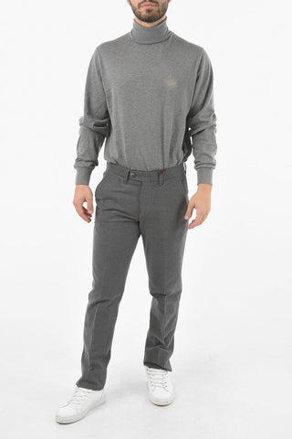 ID 4 Pocket Twill Cotton Pants with Belt Loops