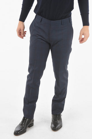 CC COLLECTION Abito 2 Bottoni District Check con Rever Classico
