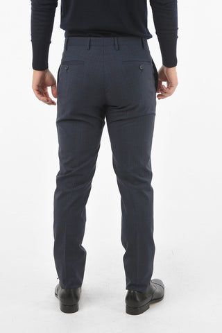 CC COLLECTION Abito 2 Bottoni District Check con Rever Classico