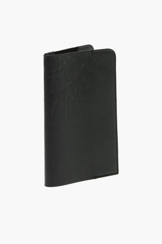 Intarsio Logo Leather THUNDERBOLT Passport Holder 