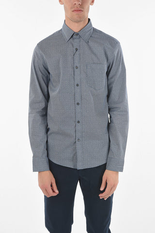 Camicia Pin Check STRETCH SLIM FIT con Taschino